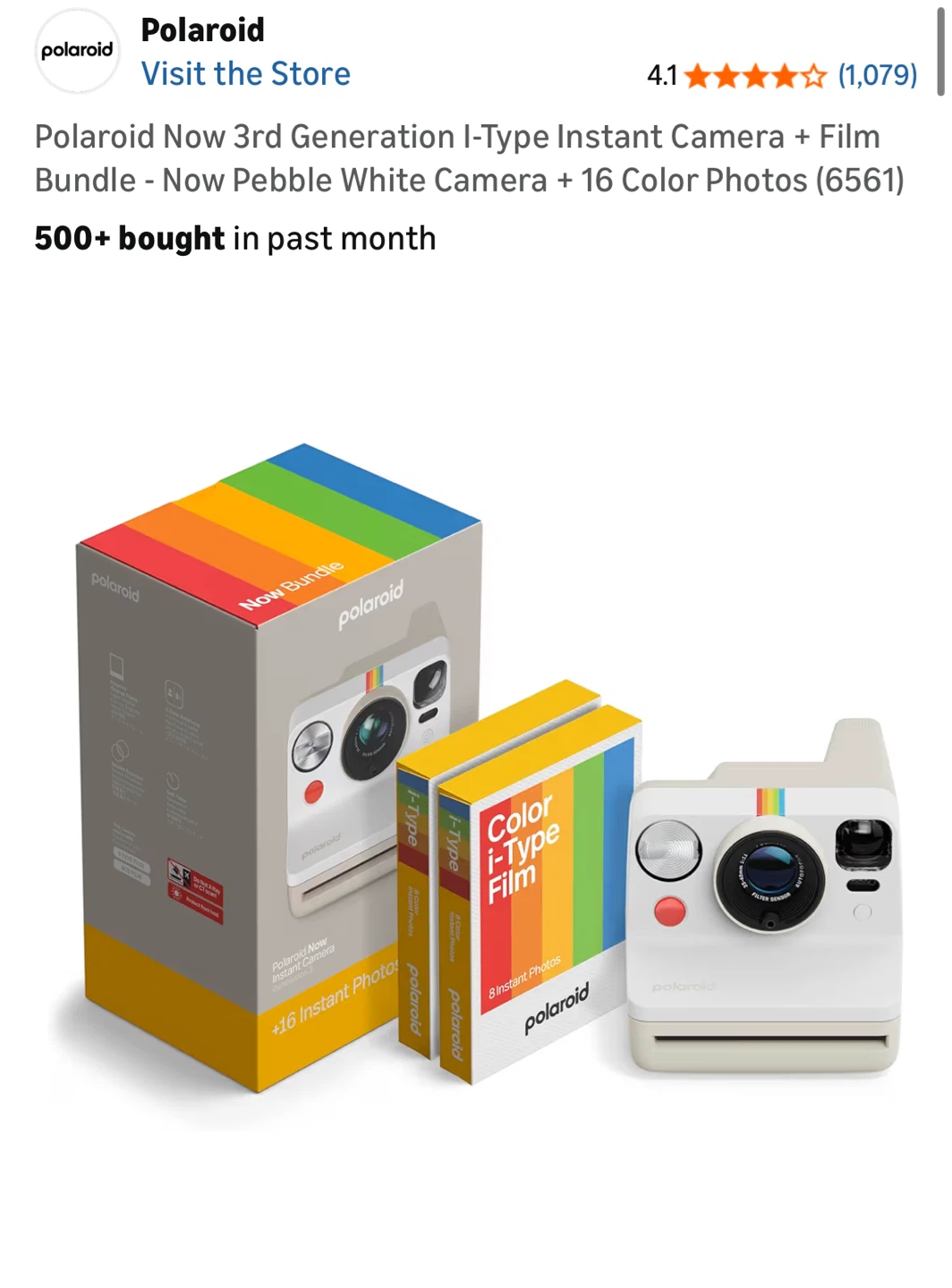 New Polaroid 3rd Gen Instant Camera + Free Photos
