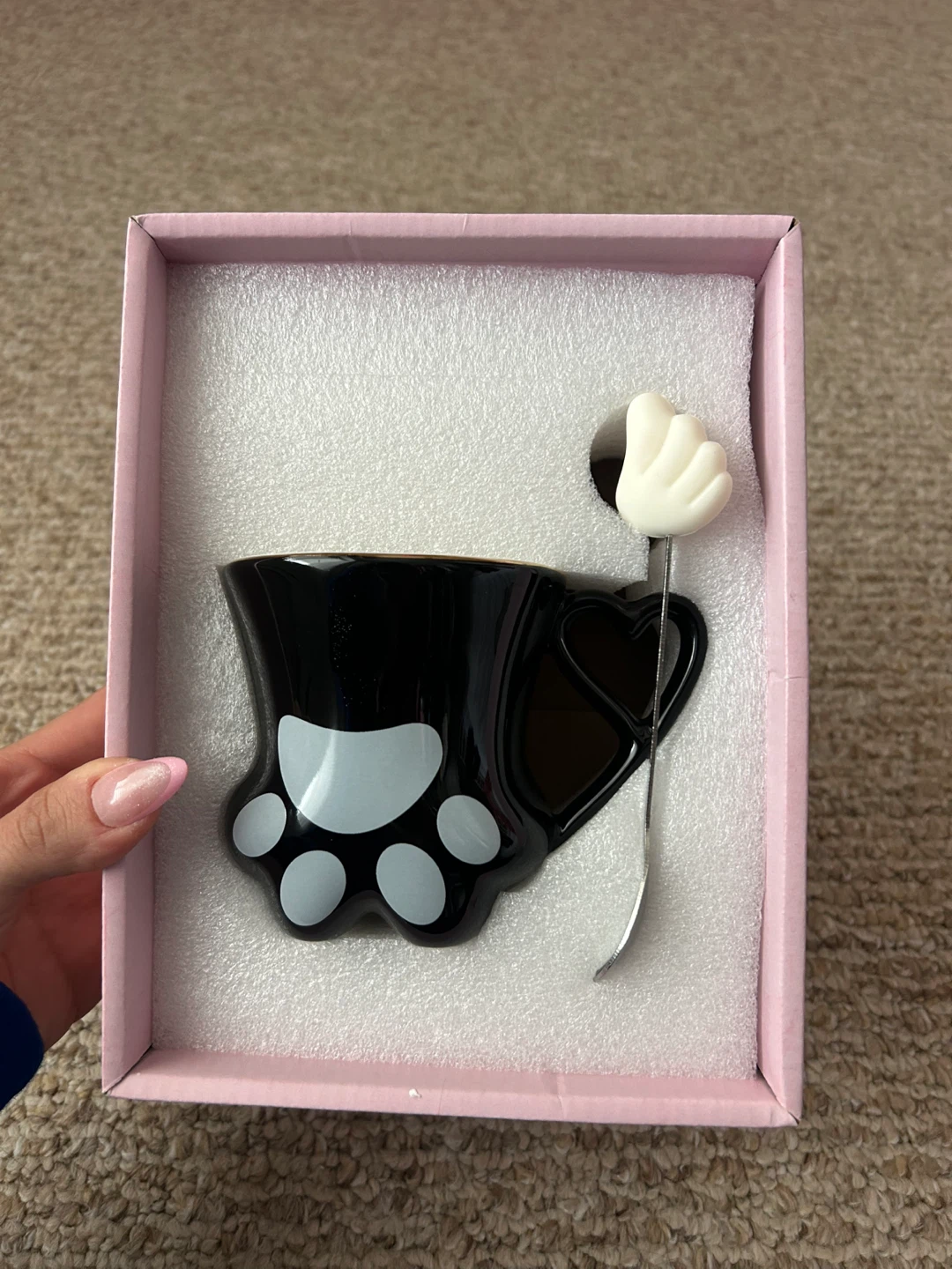 Cat Paw Mug with Spoon