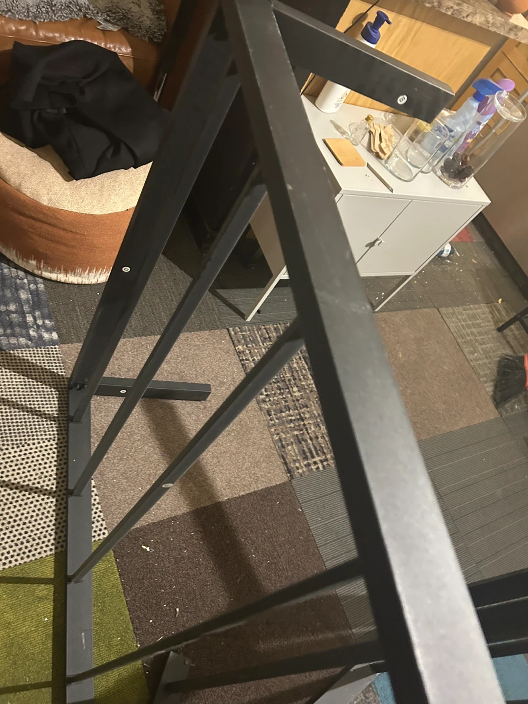 Black Metal Bed Frame - photo 4