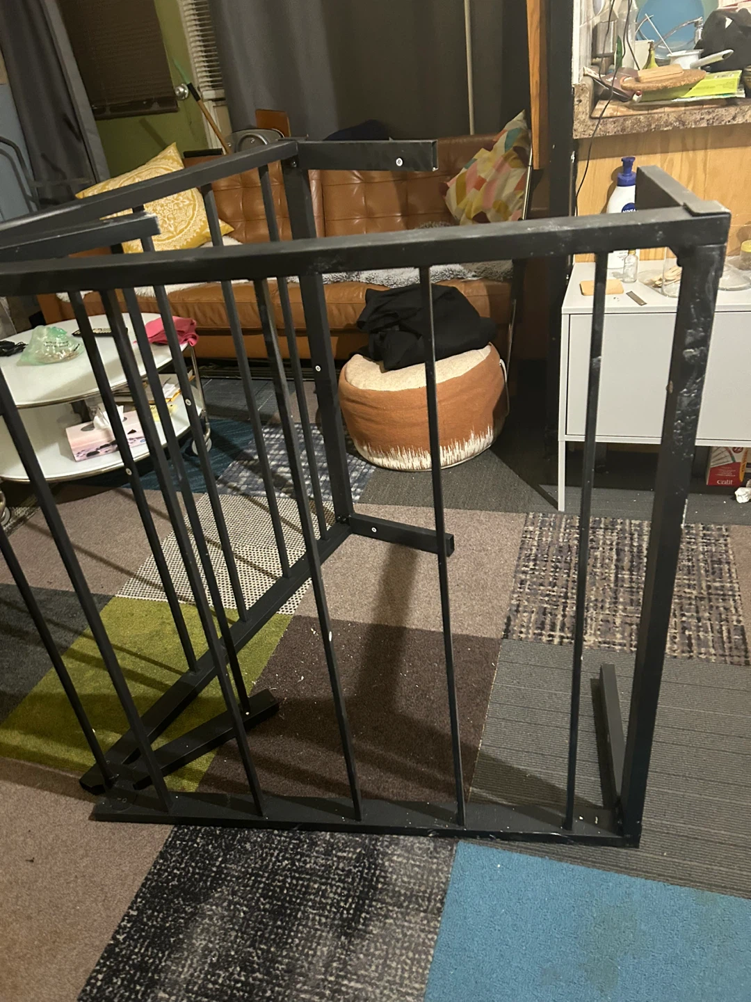 Black Metal Bed Frame - photo 5