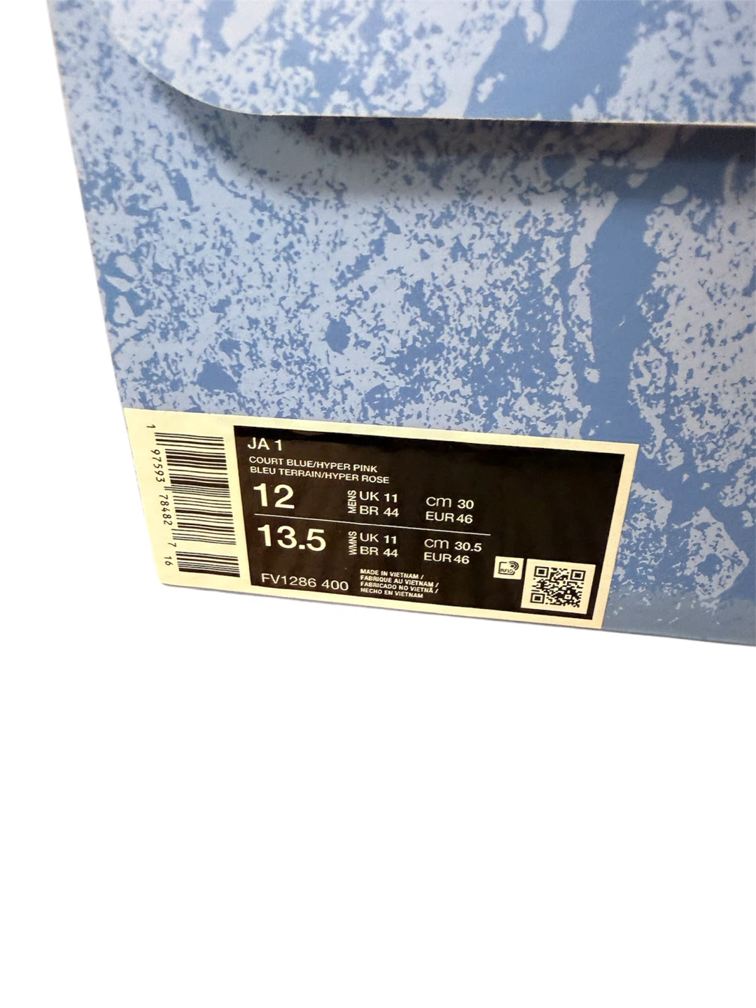 Ja Morant 1’s Ball Kicks Blue+Pink Men’s 12 - photo 3