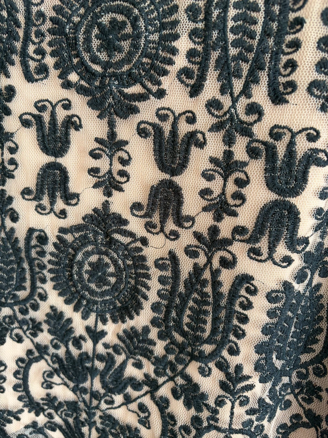 Sheer Mesh Embroidered Dress - photo 4