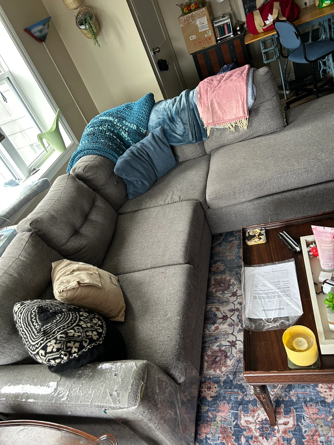 Grey Sectional Sofa - photo 4