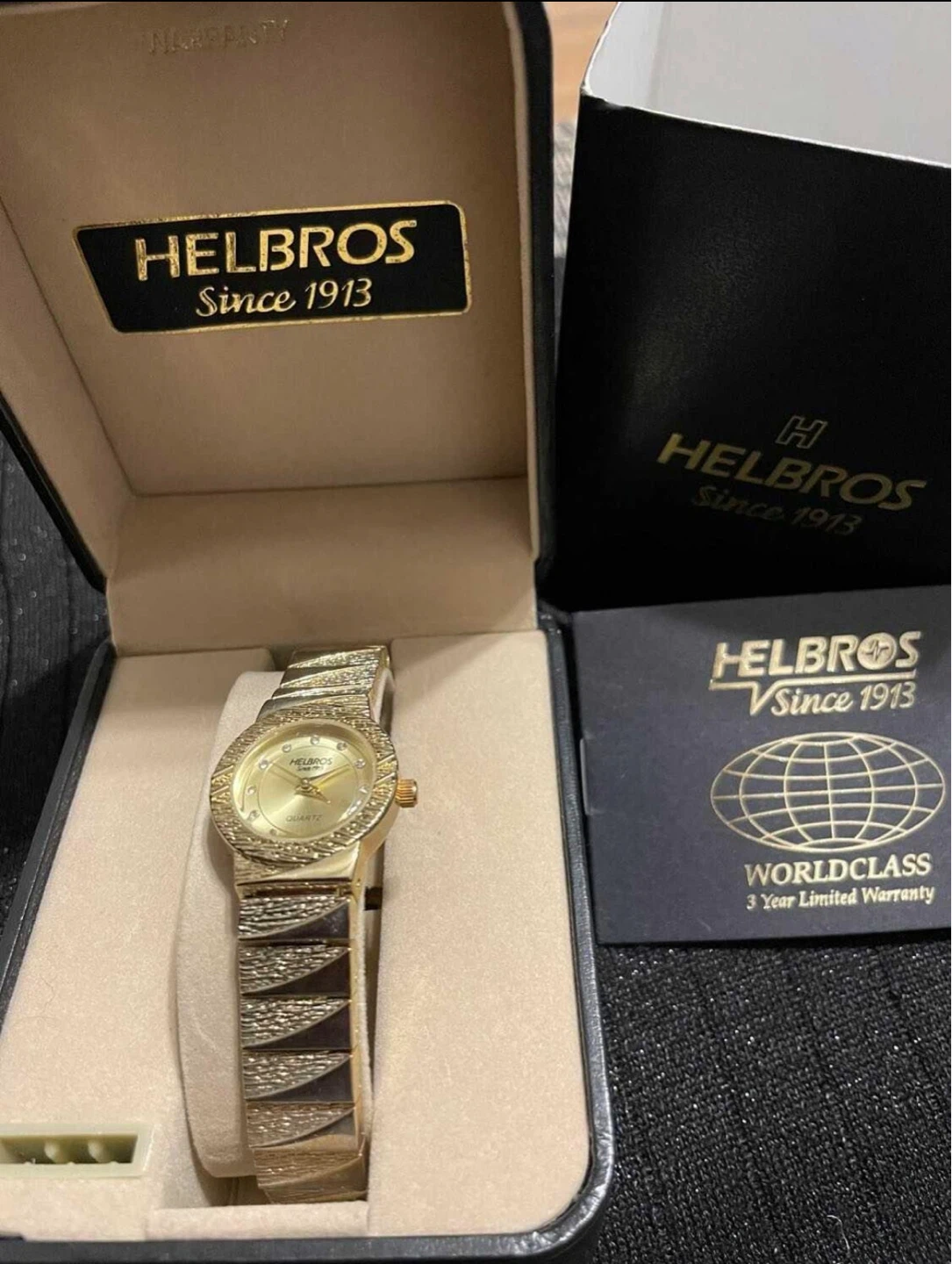 Helbros Women's Gold Tone Quartz Watch