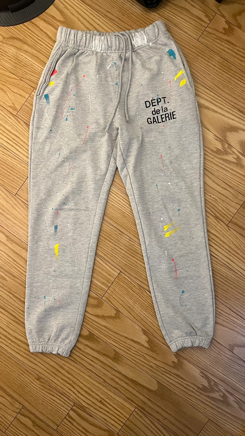 Gallery Dept. Grey Paint Splatter Sweatpants
