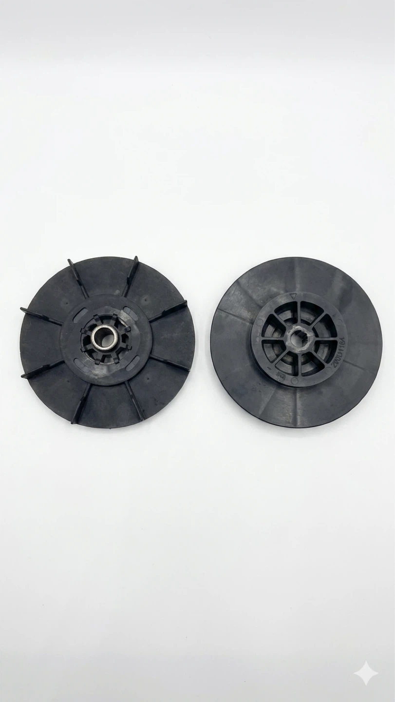 WW01F01788 GE Washer Motor Fan and Pulley Assembly