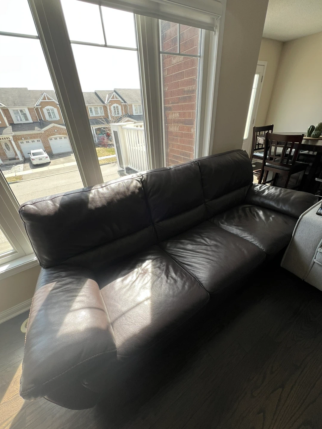 Brown Leather Sofa