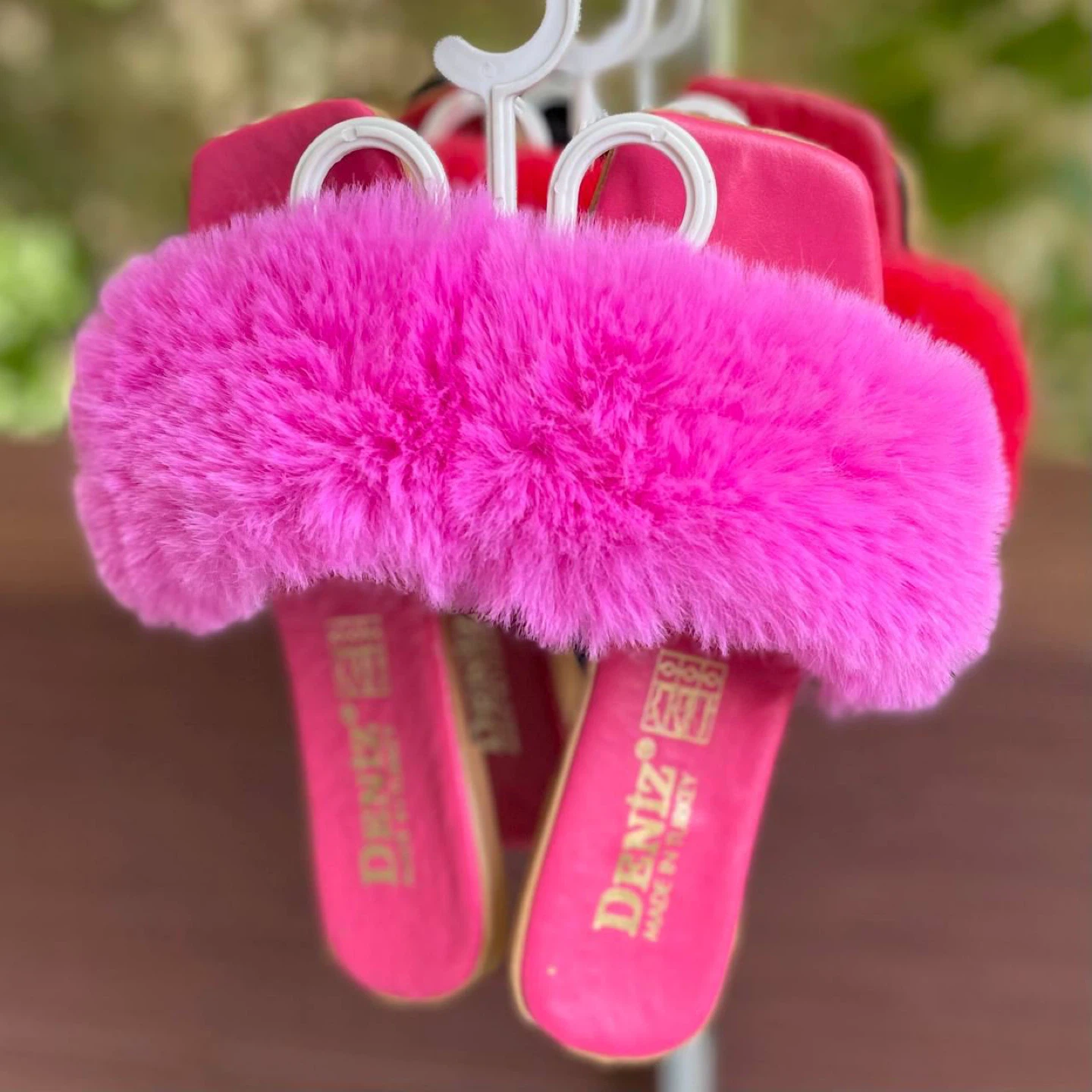 Faux Fur Slides - Various Colours - photo 3
