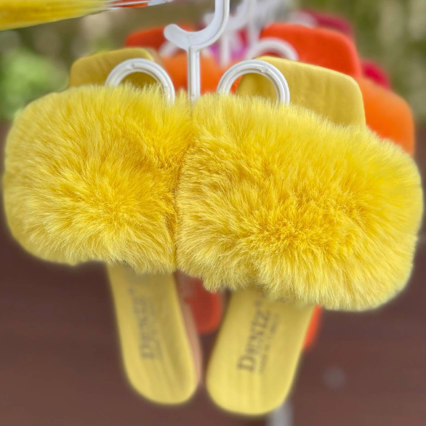 Faux Fur Slides - Various Colours