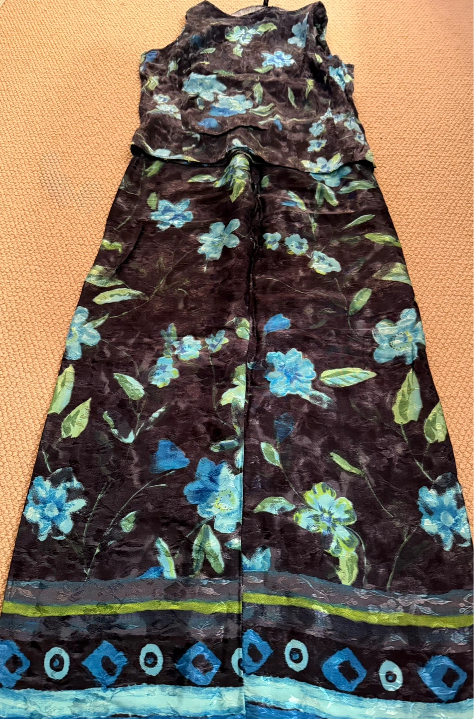 Women's Floral Print Top and maxi skirt Set - photo 2