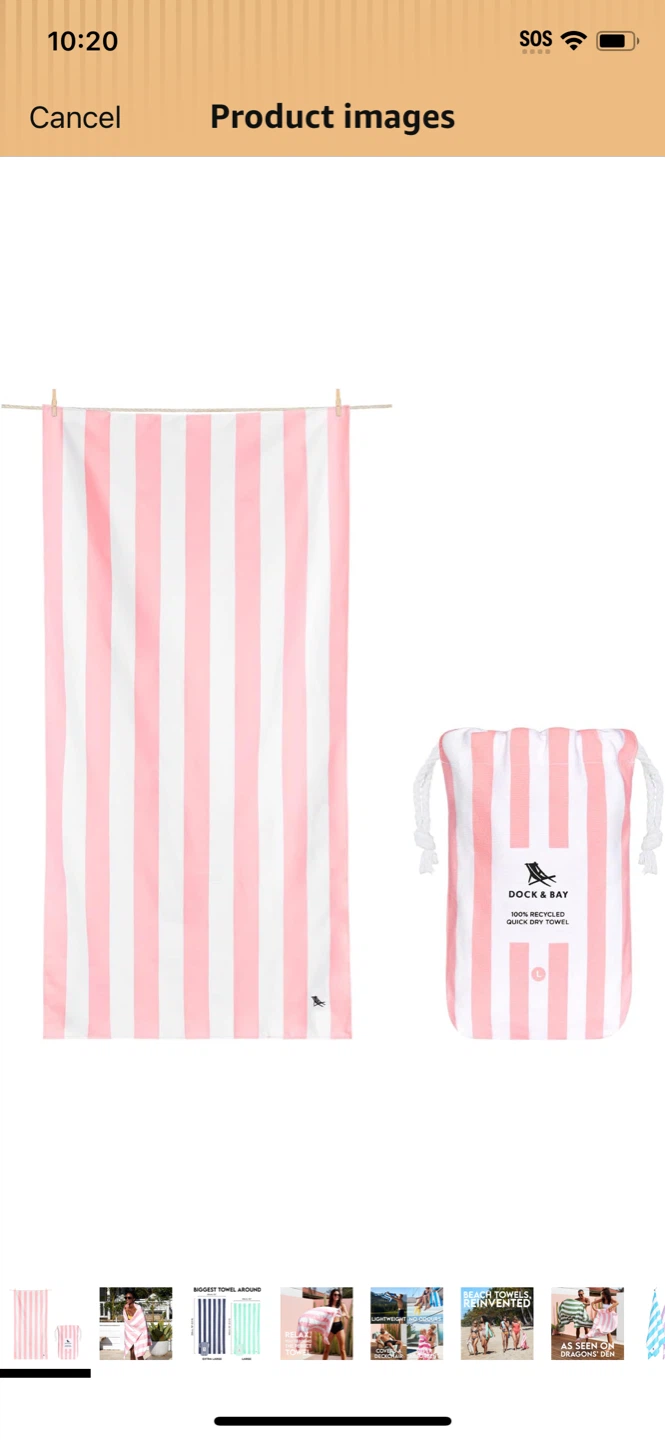 Brand New-Dock & Bay Quick Dry Towel - Malibu Pink - Large - photo 3
