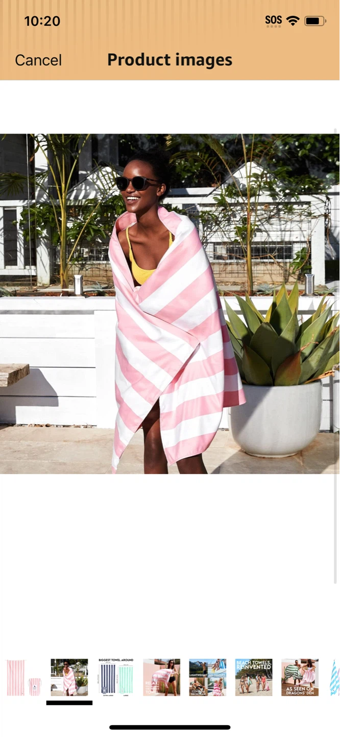 Brand New-Dock & Bay Quick Dry Towel - Malibu Pink - Large