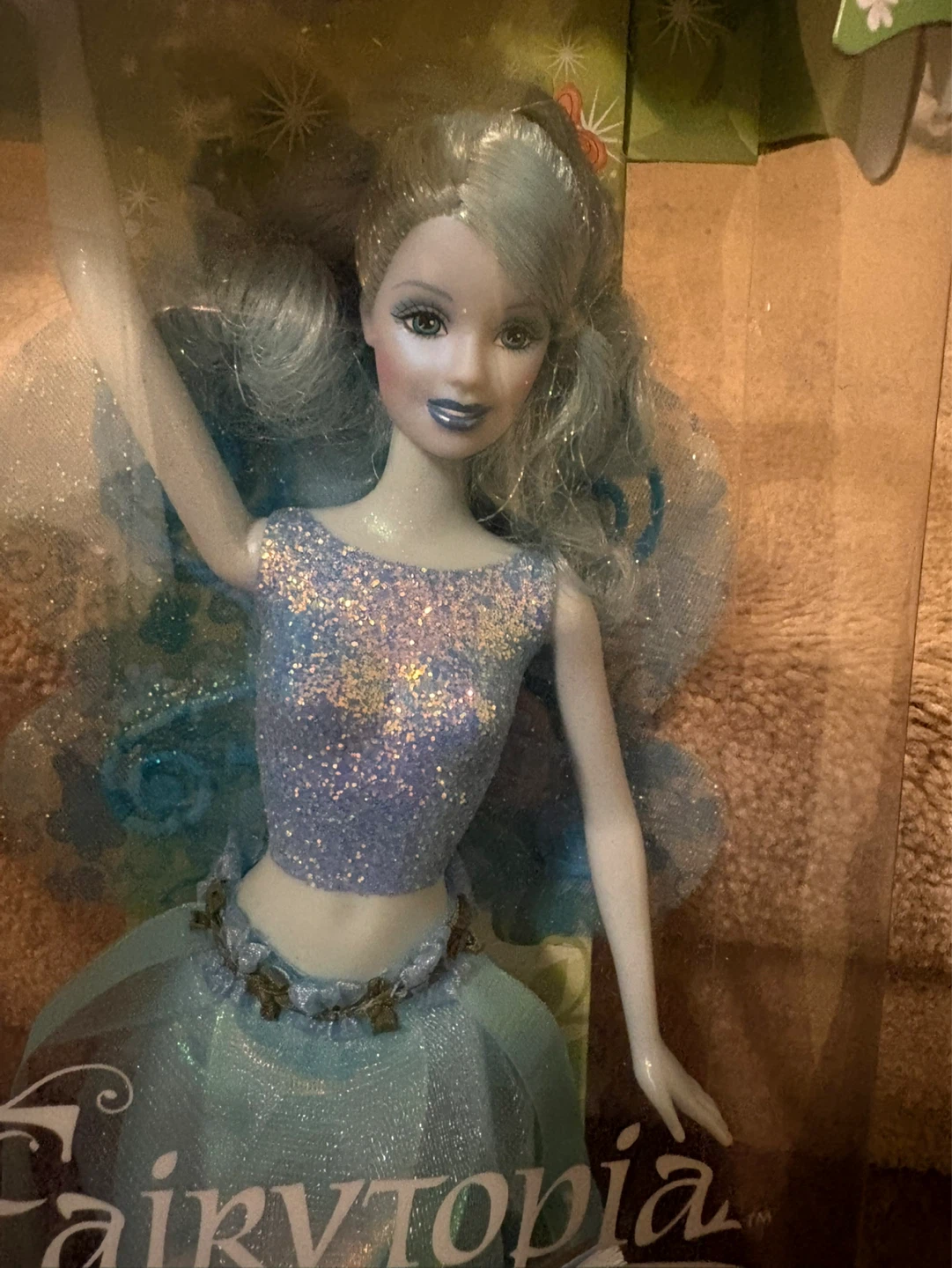 Rare fairytopia sparkle blue fairy barbie. 2003. In box. - photo 3