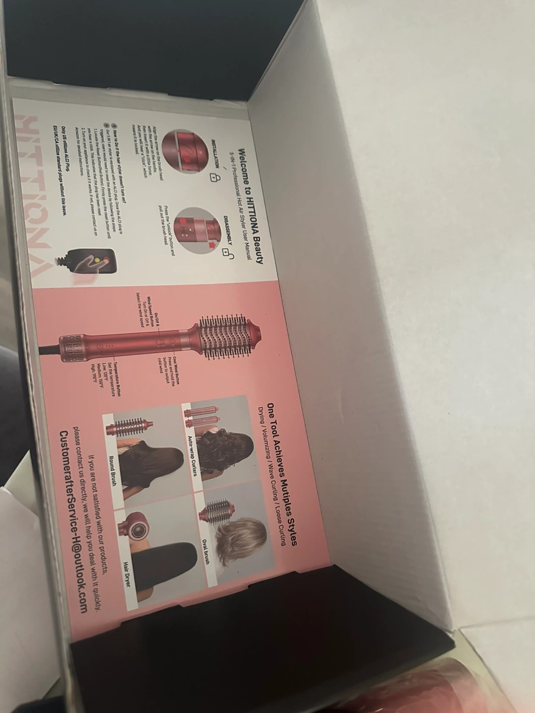 HITTIONA Beauty 5-in-1 Styler Blow Dryer Brush Set