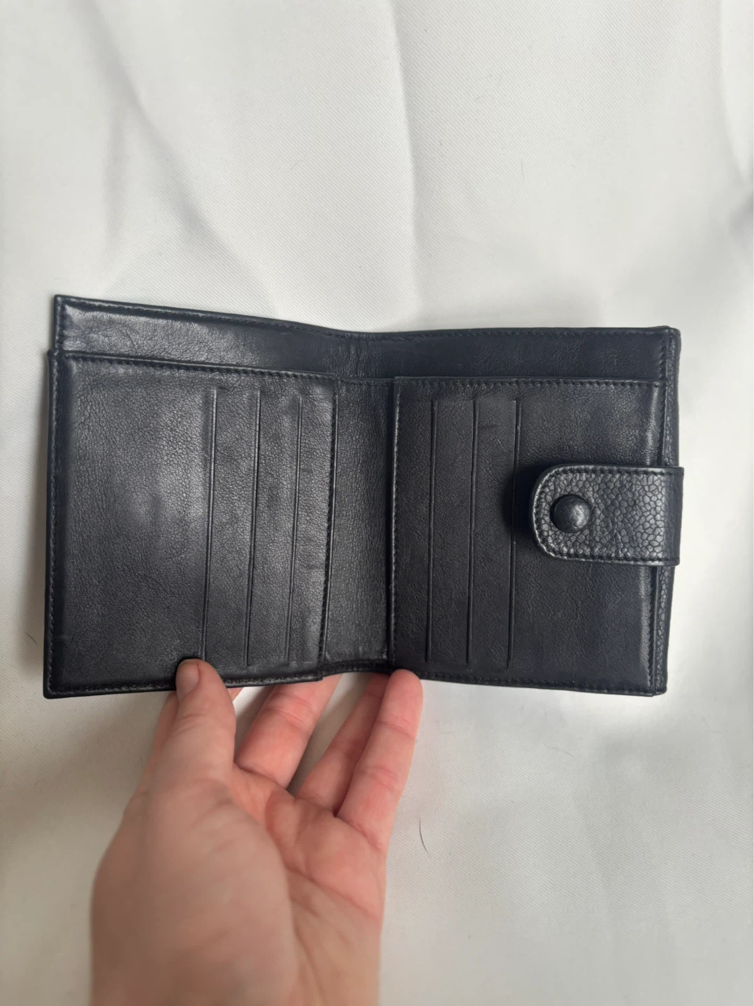 AUTHENTIC Chanel Black Caviar Leather Wallet on Chain - photo 3