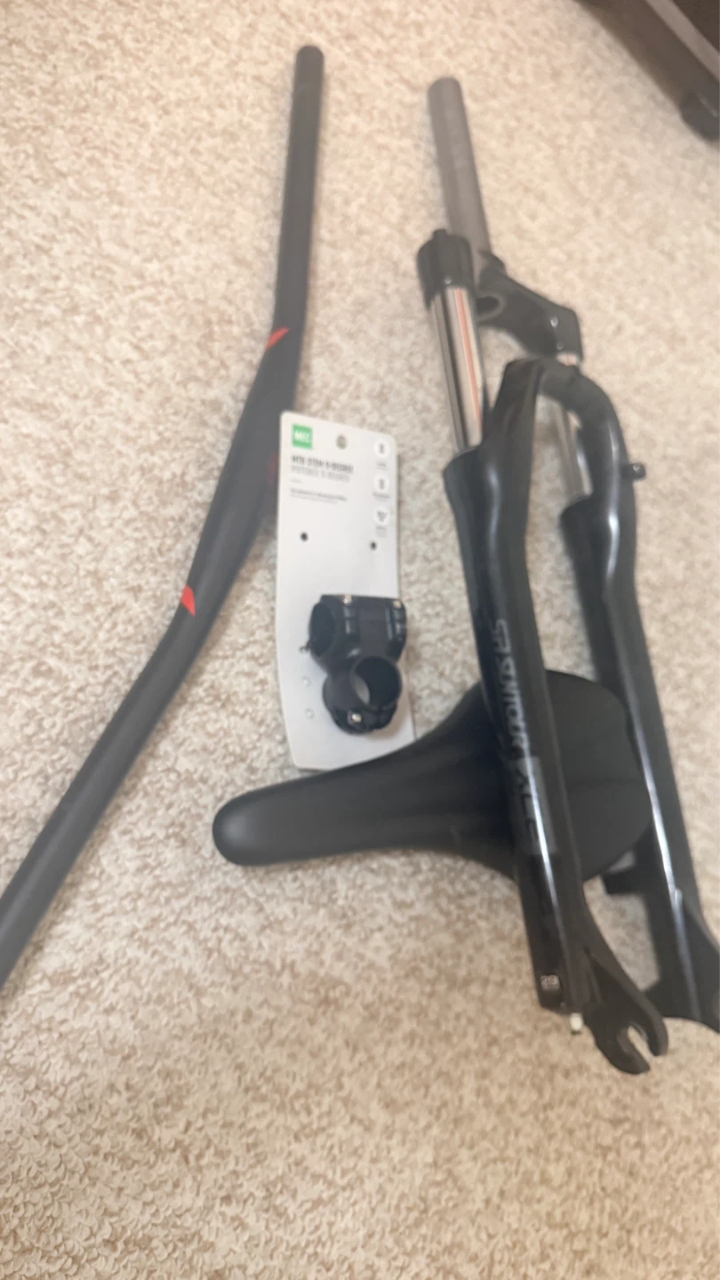 MEC Bike Handlebars, Stem, and Fork