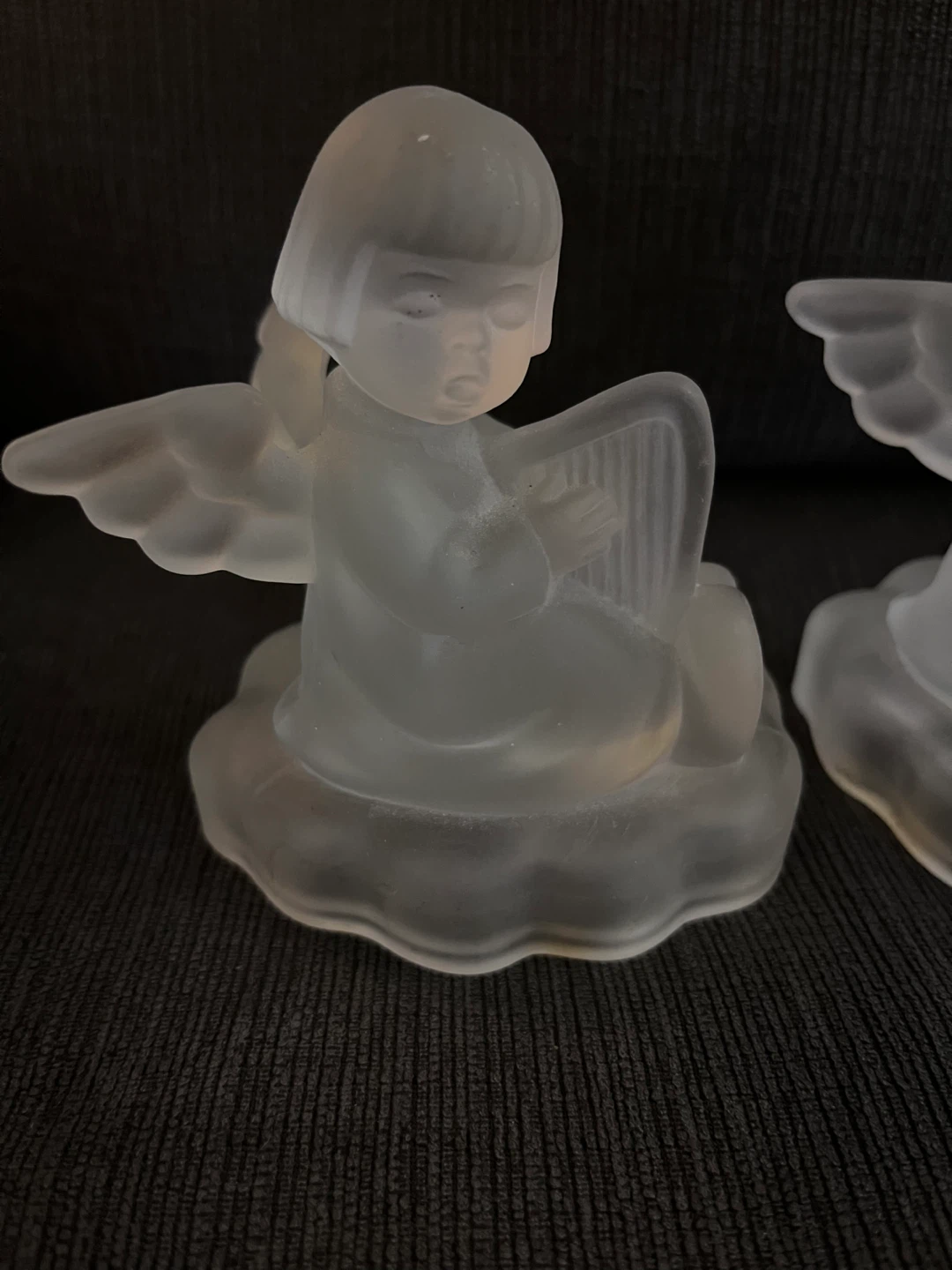 Frosted Glass Angel Candlestick Holders (Set of 2) - photo 5