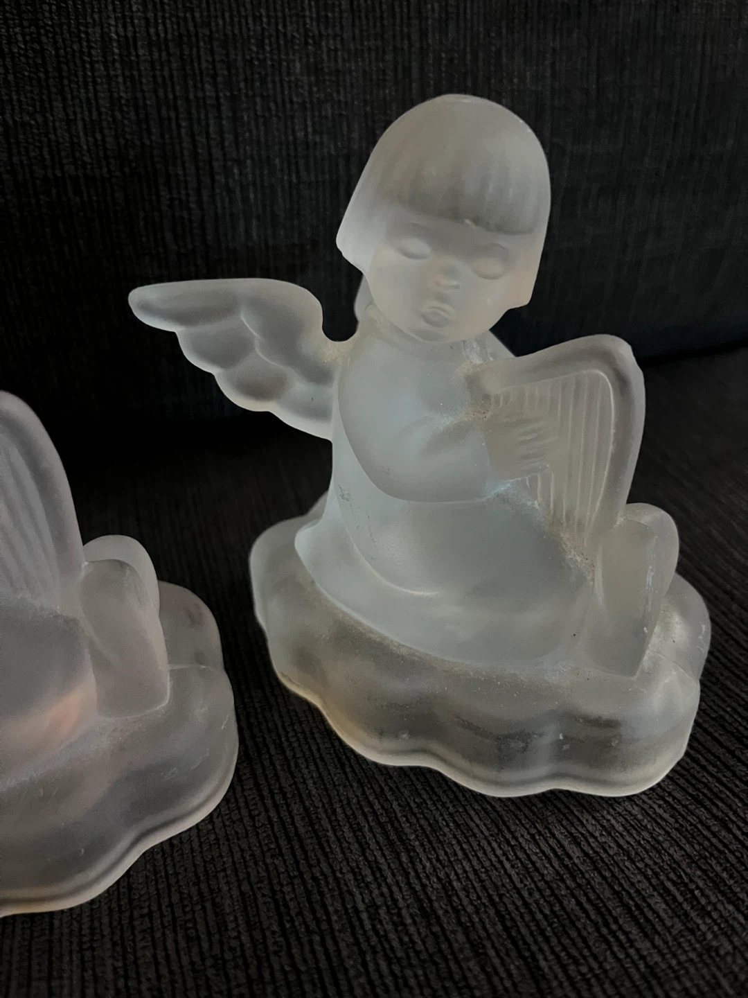 Frosted Glass Angel Candlestick Holders (Set of 2) - photo 4