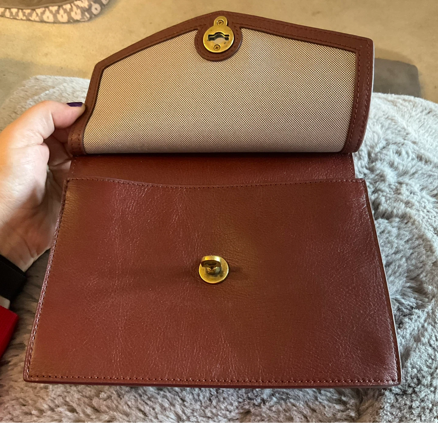 Fossil Leather Crossbody Bag - Brown - photo 3