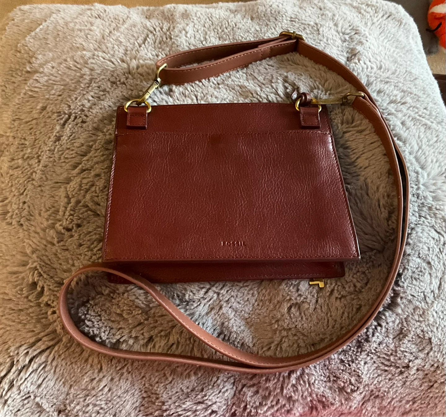 Fossil Leather Crossbody Bag - Brown - photo 2