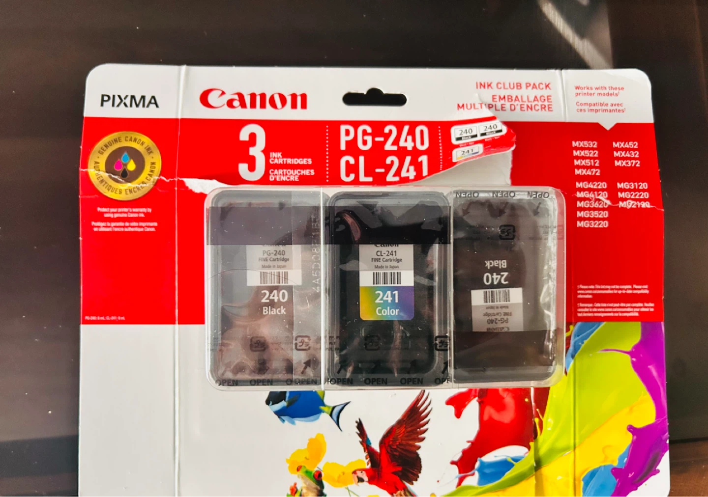 Canon PIXMA PG-240 & CL-241 Ink Cartridge 3-Pack