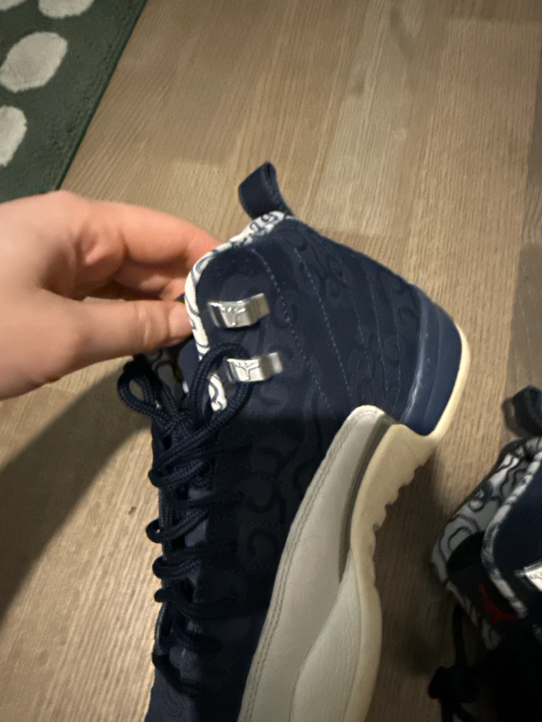 Like New Jordan 12 "International Flight" "Blue" - photo 4