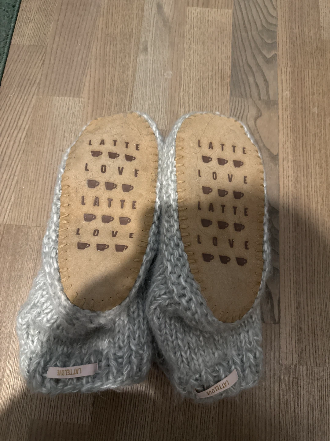 LATTE LOVE Grey Knit Slippers - photo 3