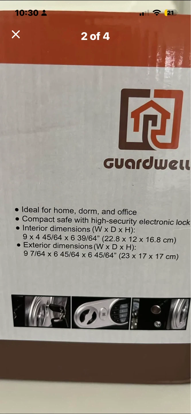 Guardwell Electronic Digital Safe - photo 3