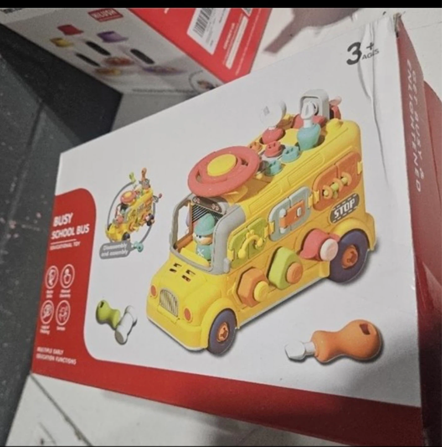 Take-Apart School Bus Toy with Locks & Keys