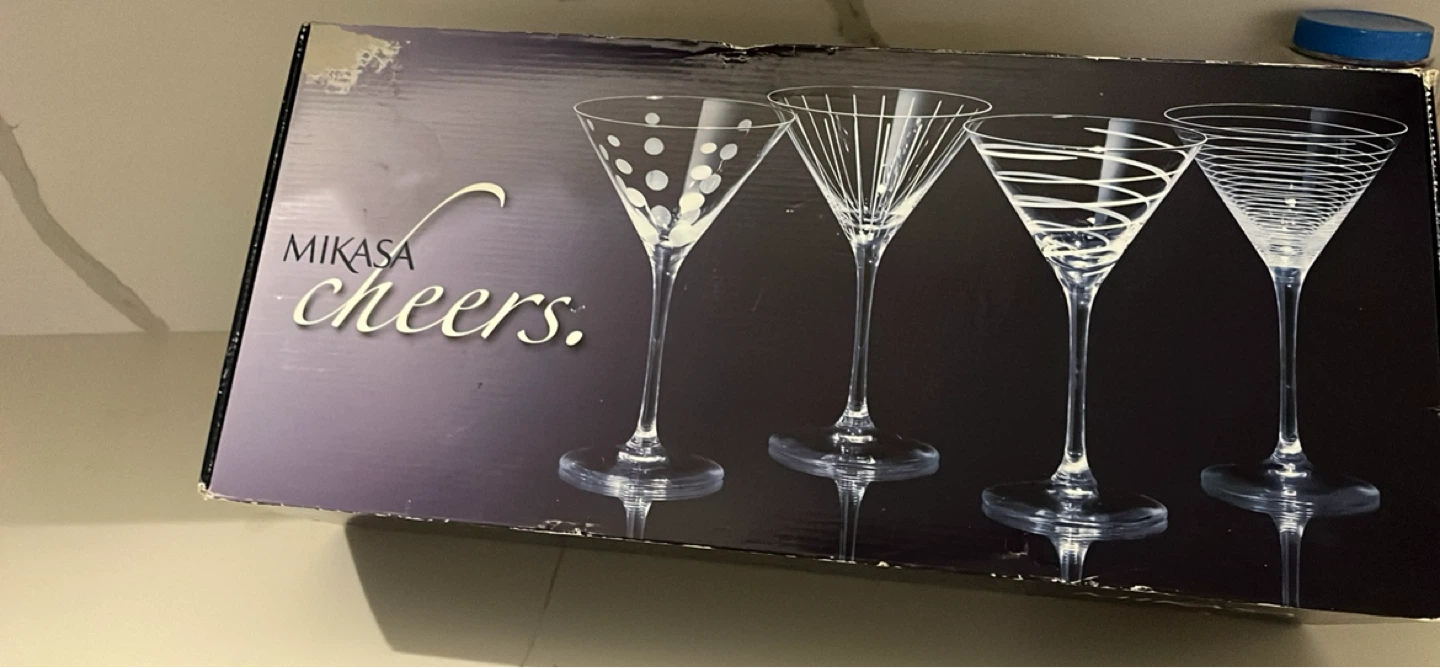 Mikasa Cheers Martini Glasses Set - 4 Piece