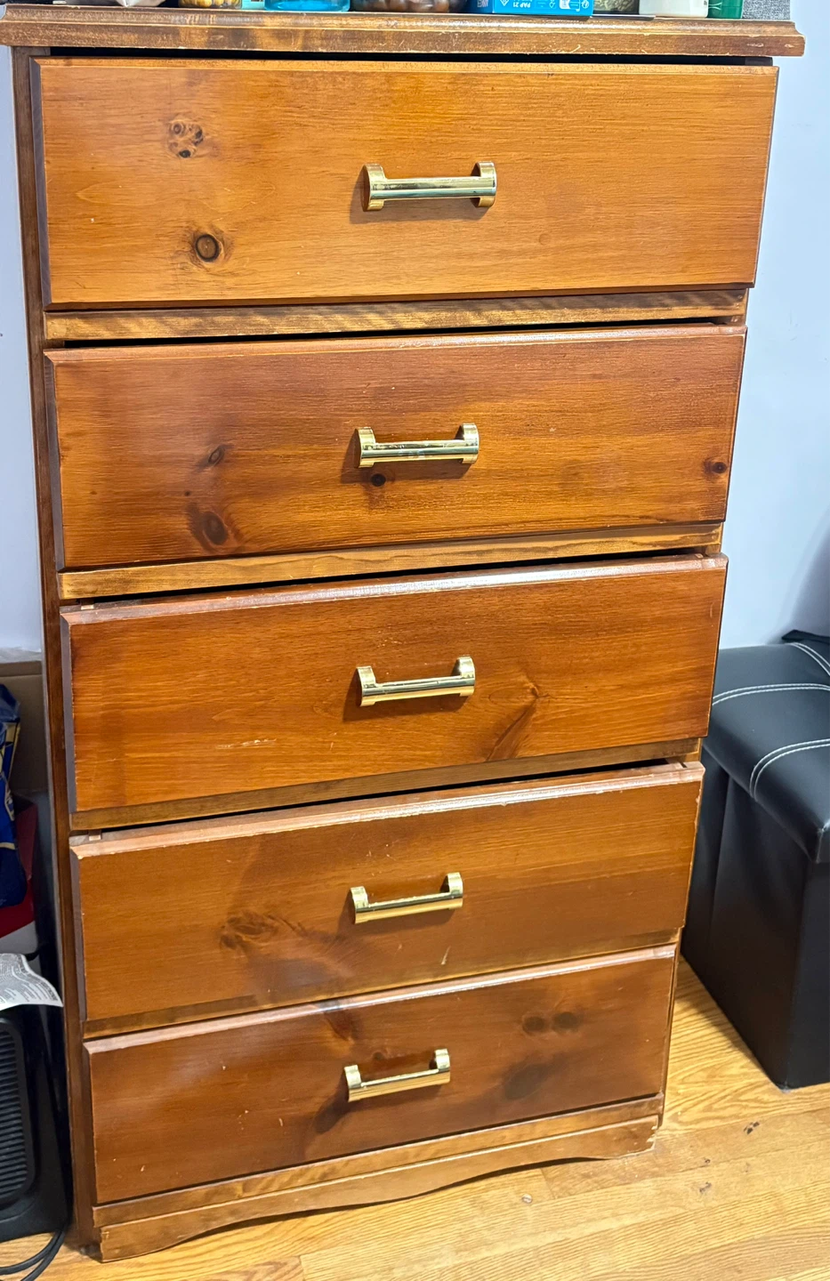 Wooden 5-Drawer Dresser - photo 4