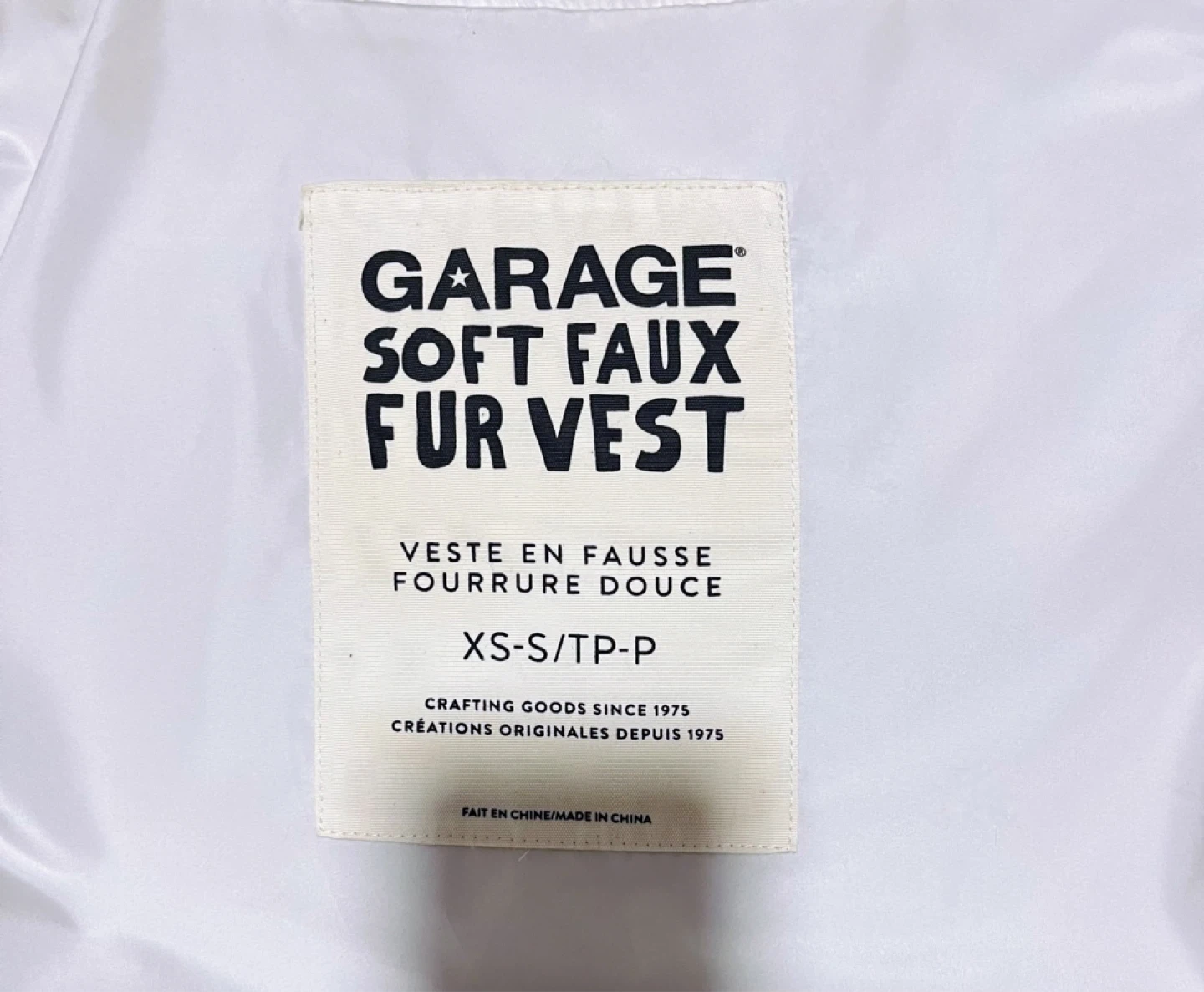 Garage Soft Faux Fur Vest XS-S - photo 4