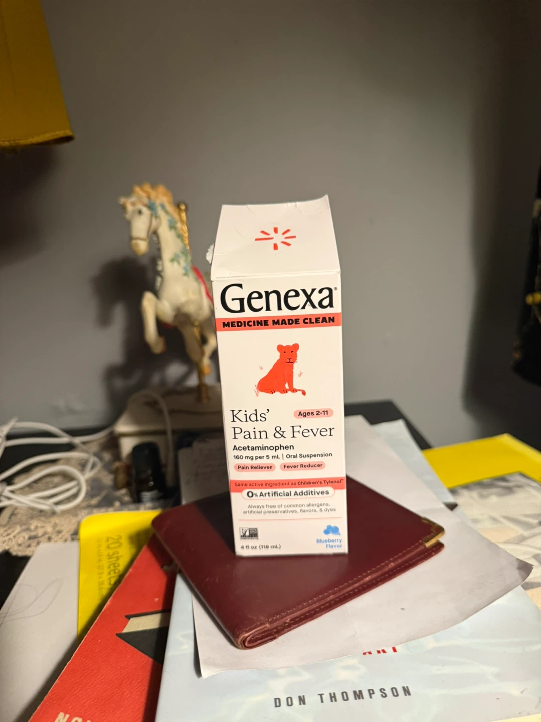 Genexa Kids' Pain & Fever Oral Suspension, Blueberry Flavor