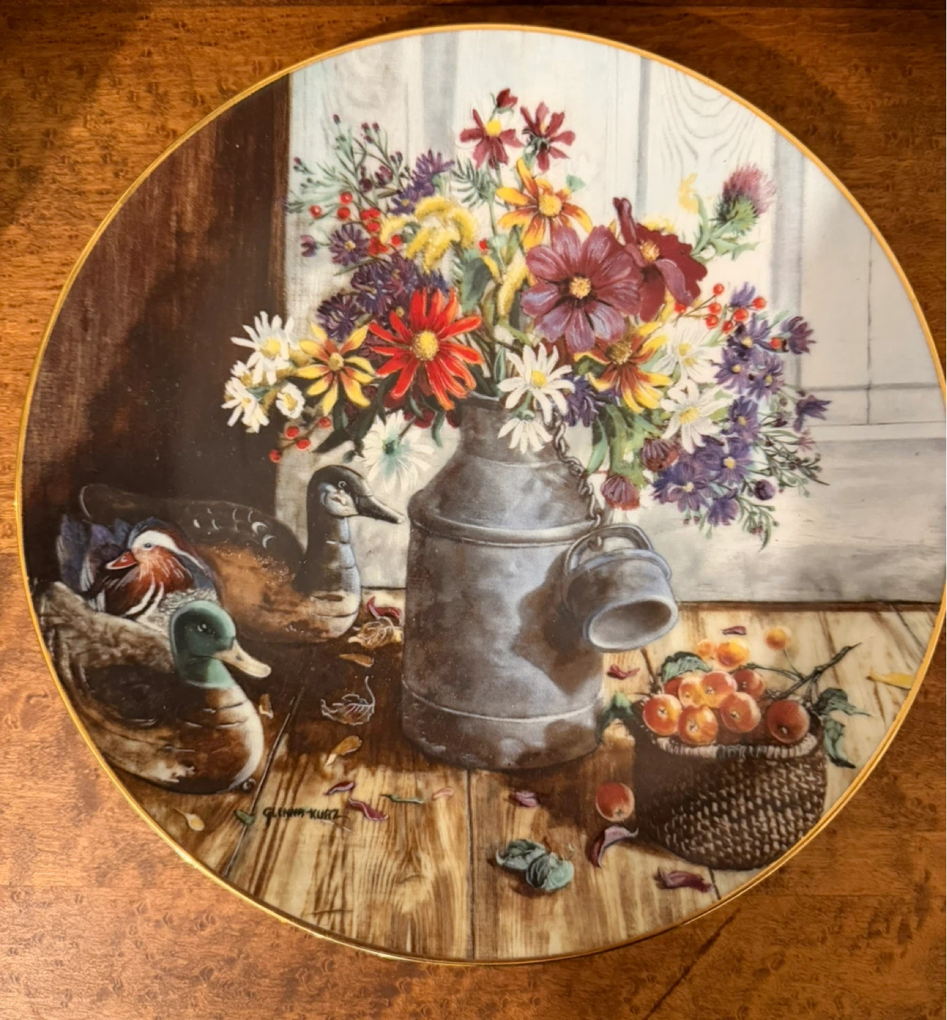 Homespun Beauty Collector Plate by W.T. George