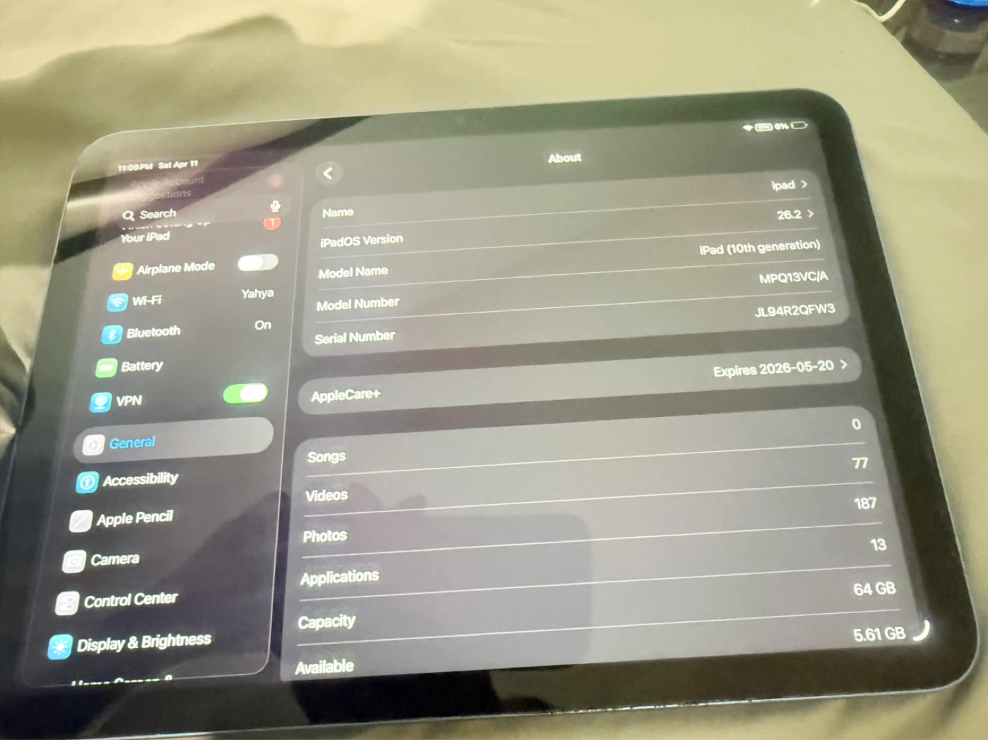 Apple iPad 10th Generation Blue 64GB - photo 3