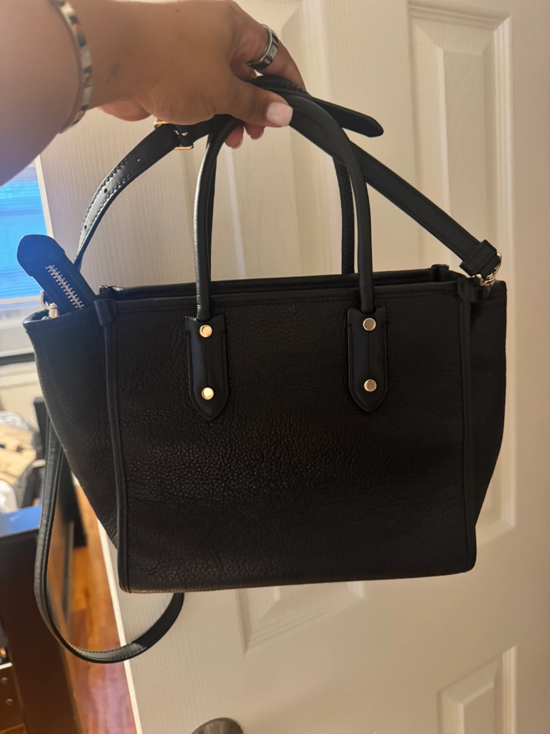 Kate Spade New York Black Leather Satchel Handbag - photo 2