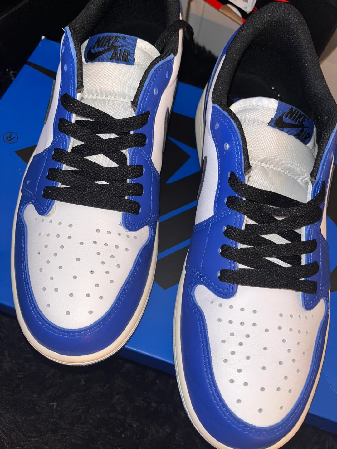 Nike Air Jordan 1 Retro Low OG "Game Royal" Sneakers - photo 4
