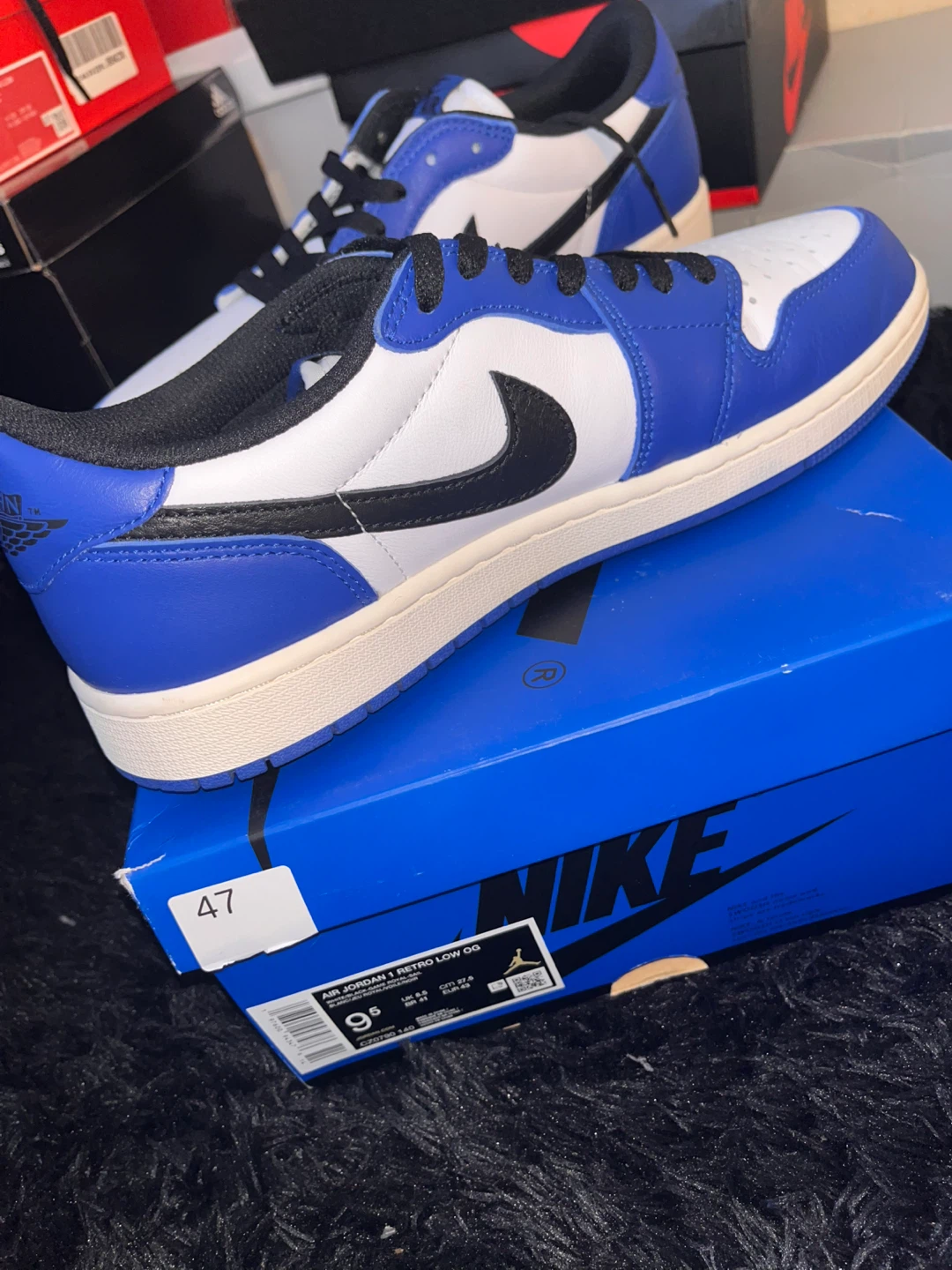 Nike Air Jordan 1 Retro Low OG "Game Royal" Sneakers - photo 5