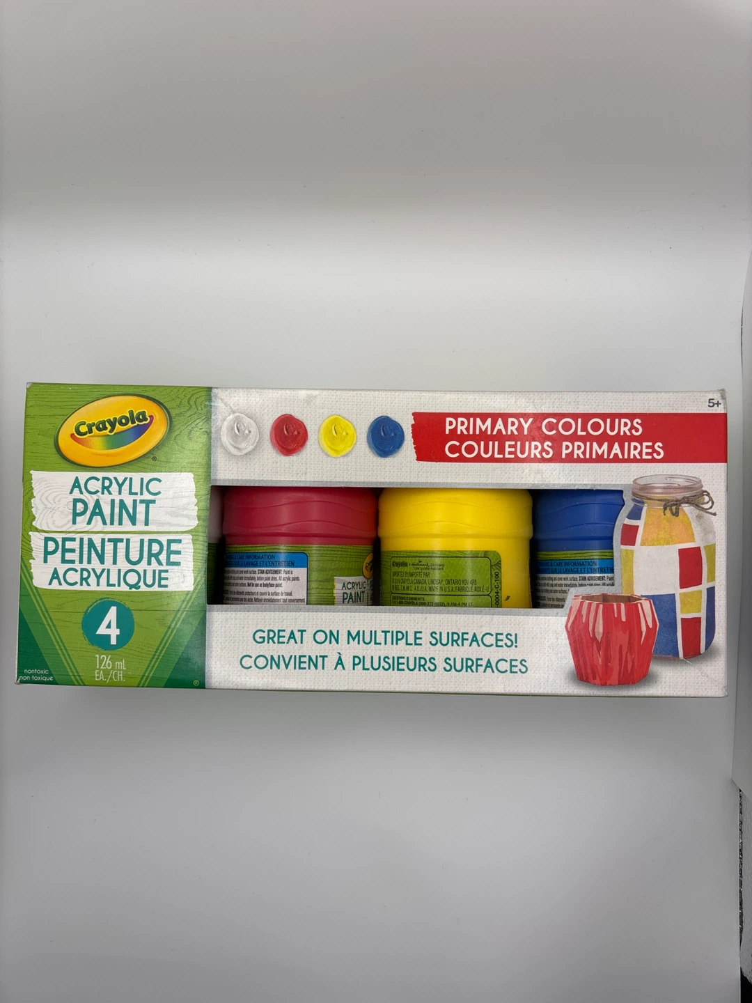 Crayola Acrylic Paint - Primary Colours