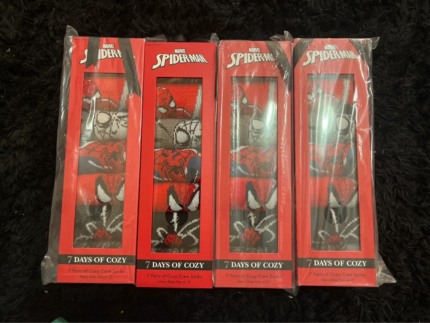Marvel Spider-Man 7 Days of Cozy Crew Socks