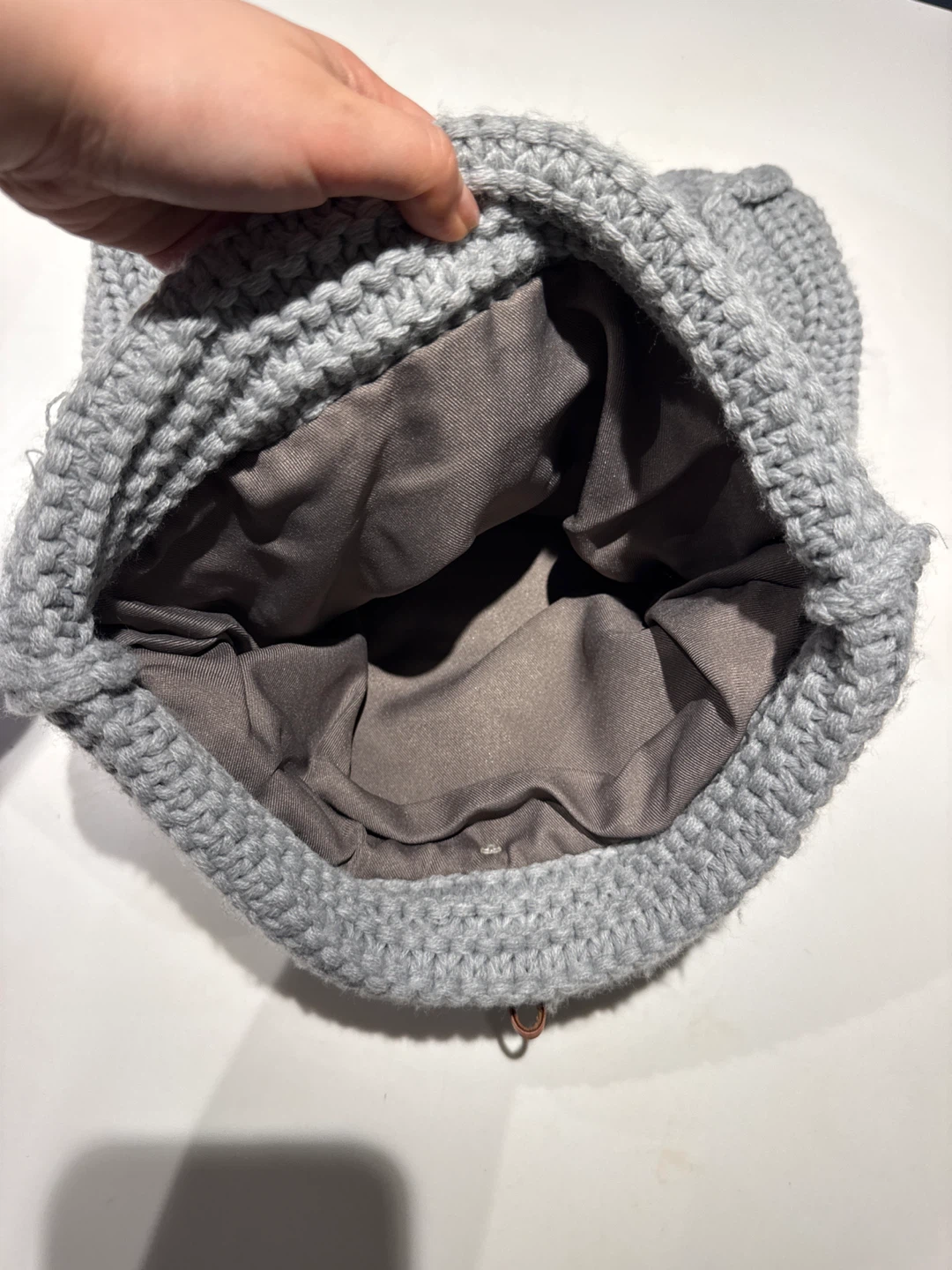 Grey Knitted Cowl Scarf/Neck Warmer - photo 3