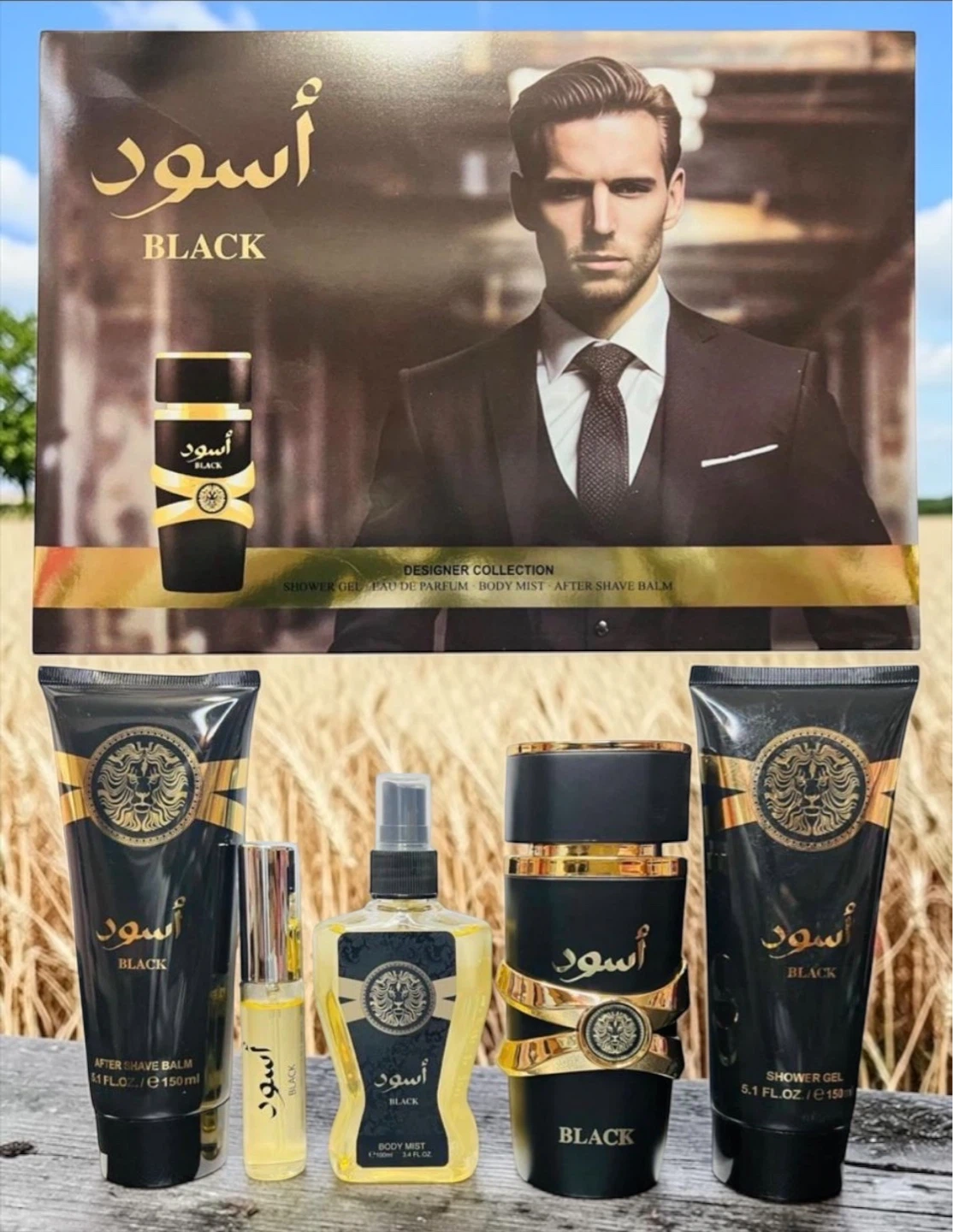 Asvad Black Designer Collection Fragrance Set