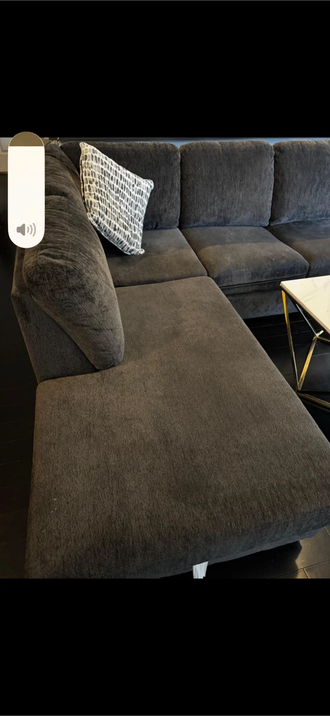Dark Grey Sectional Sofa - photo 2