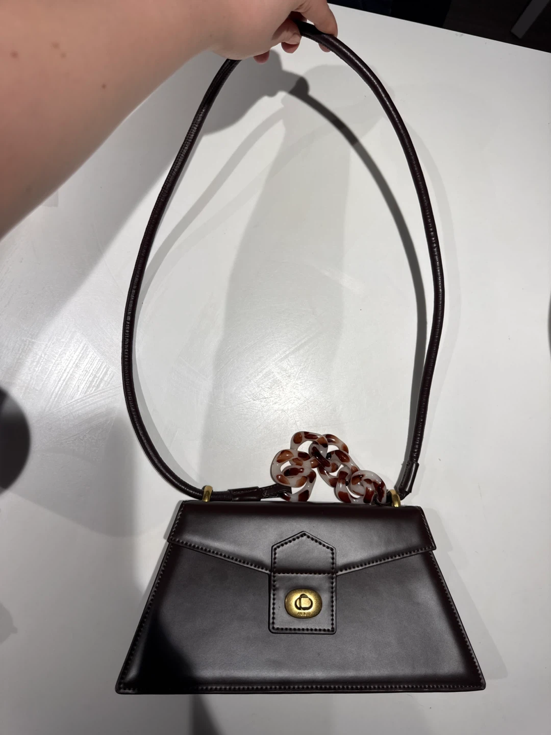 APEDE MOD New York Brown Leather Shoulder Bag - photo 2