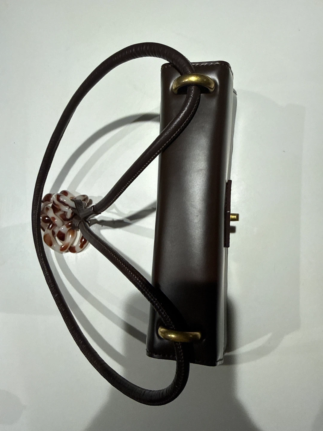 APEDE MOD New York Brown Leather Shoulder Bag - photo 5