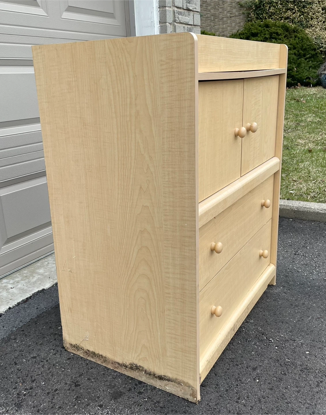Maple Baby Changing Table Dresser with Storage - photo 2