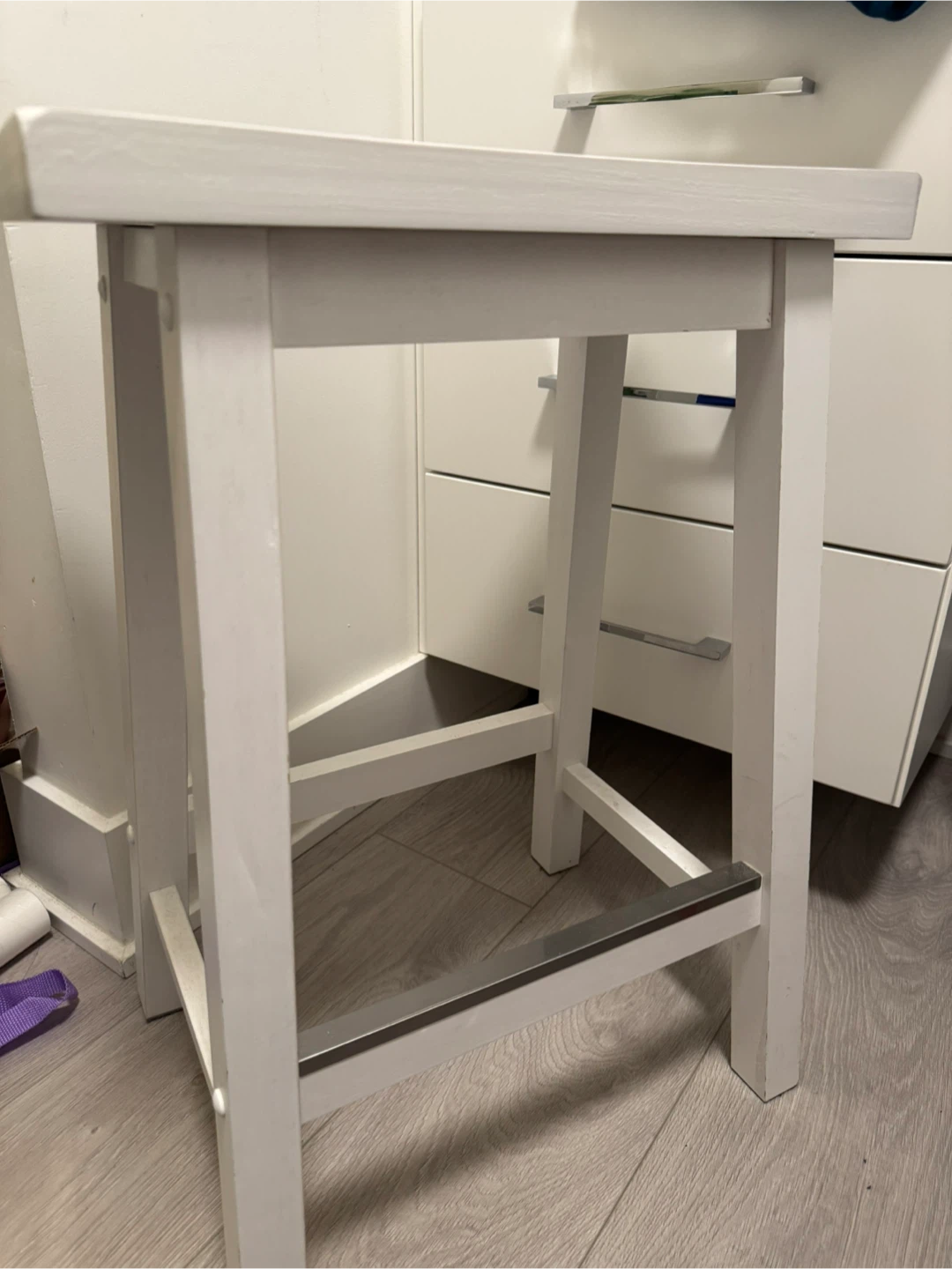 White Bar Stool