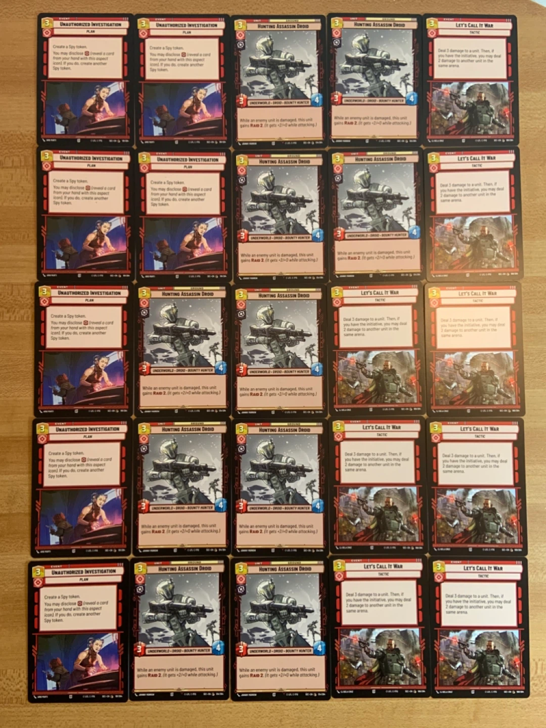 50 Star Wars Unlimited Cards Quick Sale - photo 2