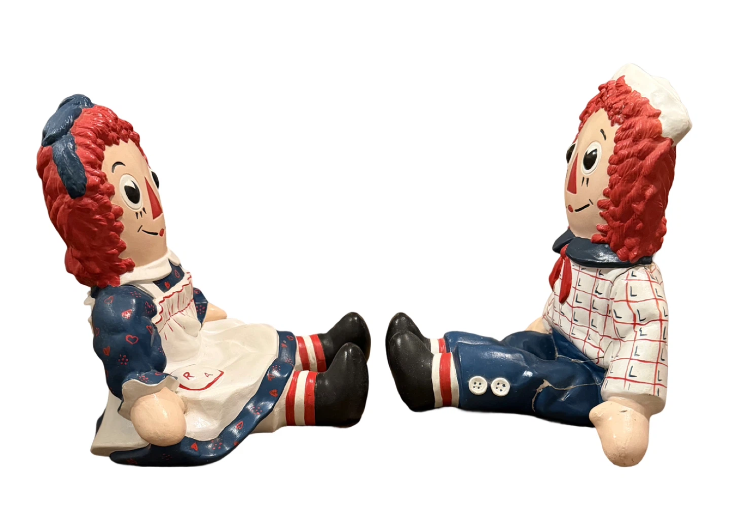 Raggedy Ann and Andy Ceramic Shelf Sitters/Bookends - photo 2