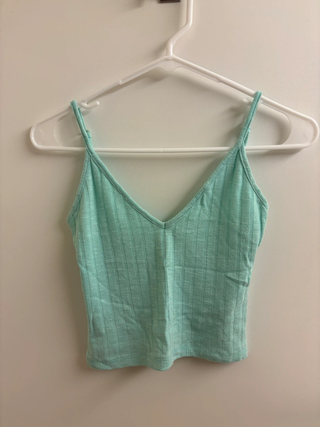 Mint Green Ribbed Cami Top